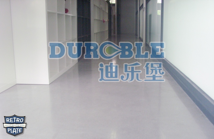 力石伯樂致密鋼化拋光施工--辦公場所地坪